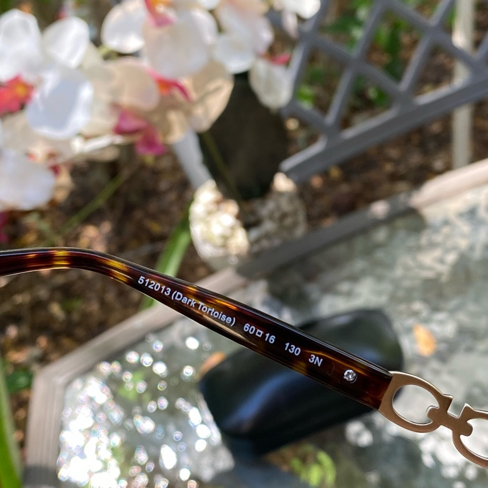Coach Tortoise & Gold Logo Sunglasses - Picture 9 of 16